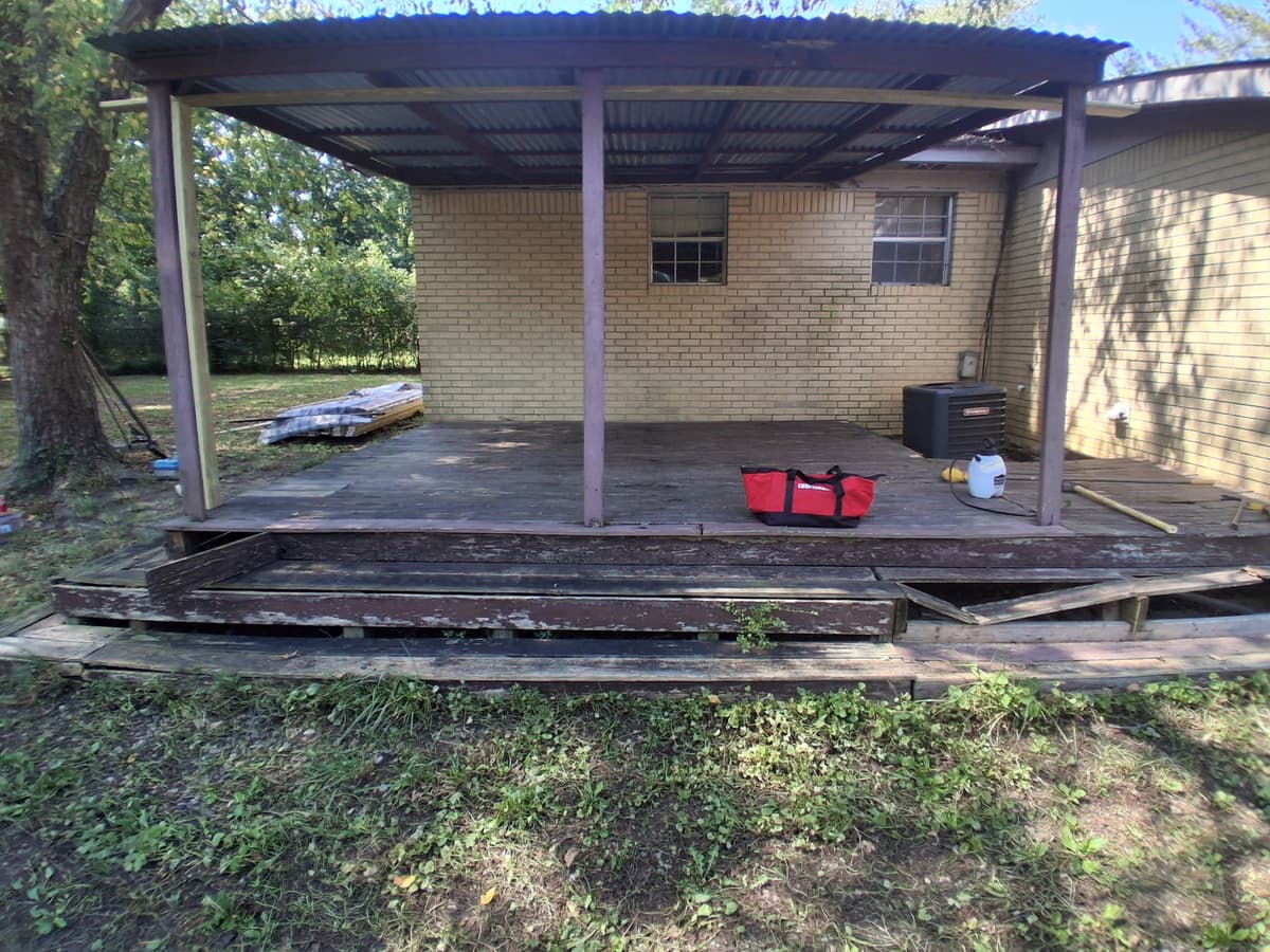 Deck Replacement — Before